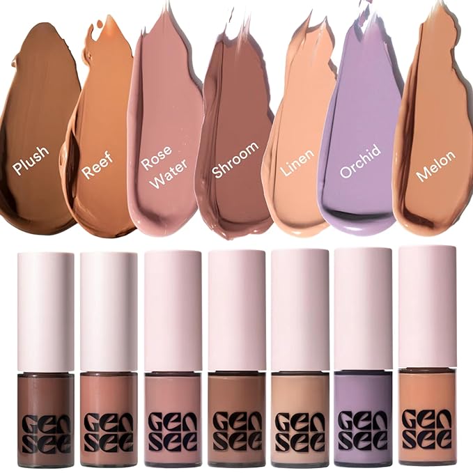 Gen See Mixed Media Matte Liquid Eyeshadow, Melon – Weightless Long Lasting Matte Eye Color, High Pigment Multi-Use Makeup for Eyes Cheeks Lips, Vegan Cruelty-Free, Made in Italy