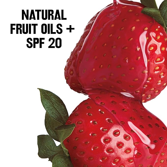 Revlon Tinted Lip Balm, SPF 20, Natural Fruit Oils | Fresh Strawberry | Pack of 2 | 0.09 Oz