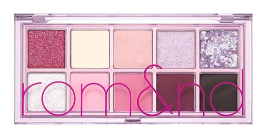 rom&nd Better Than Palette 102g (07 Berry Fuchsia Garden) | Eye Makeup Palette, Matte & Shimmer Eye Shadow, Sparkling Glittery, various 10 shades, Long Lasting, High Pigmented, Blendable, Warm Tones