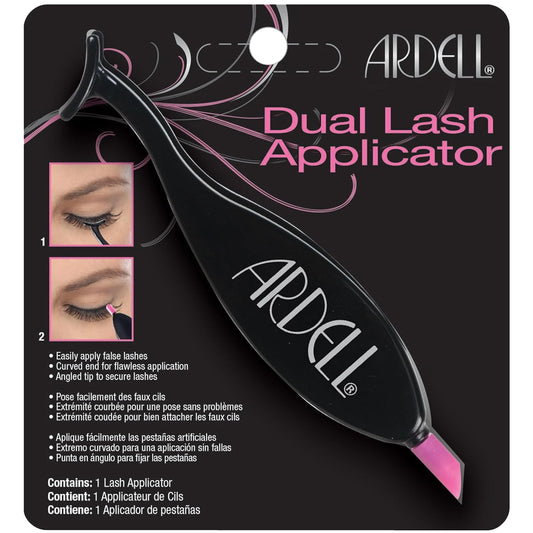 Ardell Dual Lash Applicator Tool, Eyelash Tweezers for Easy Application and Removal, Precision Lash Tweezers, Ergonomic Design Tweezers for Strip and Individual Lashes