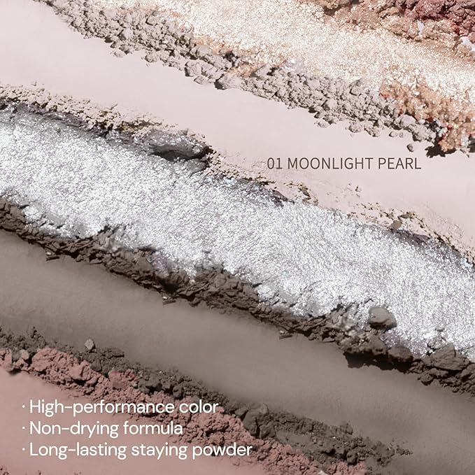 Flower Knows Shell's Jewel 6-Color Makeup Palette,Nude Pink Eyeshadow with 4 Matte + 2 Shimmer Shades,Blendable Smooth Cute Make Up,0.23 Oz(01 Moonlight Pearl)