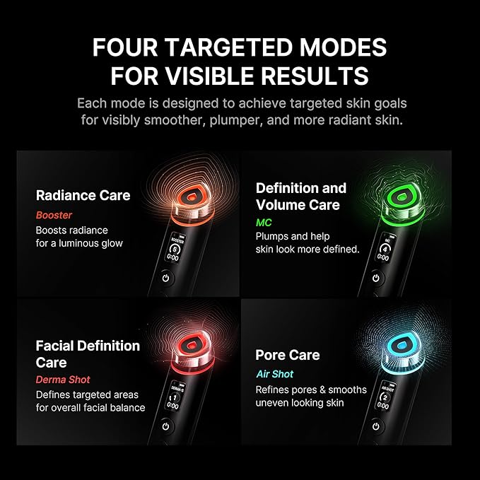 medicube Deep Clean to Deep Glow Set: Age-R Booster Pro (Black) and Zero Pore Pads 2.0 | Gifts for Women