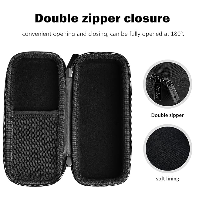 ProCase Hard Case for Electric Trimmer and Shaver, Travel Organizer Carrying Bag for QP2520 QP2530 QP2620 QP2630 -Black