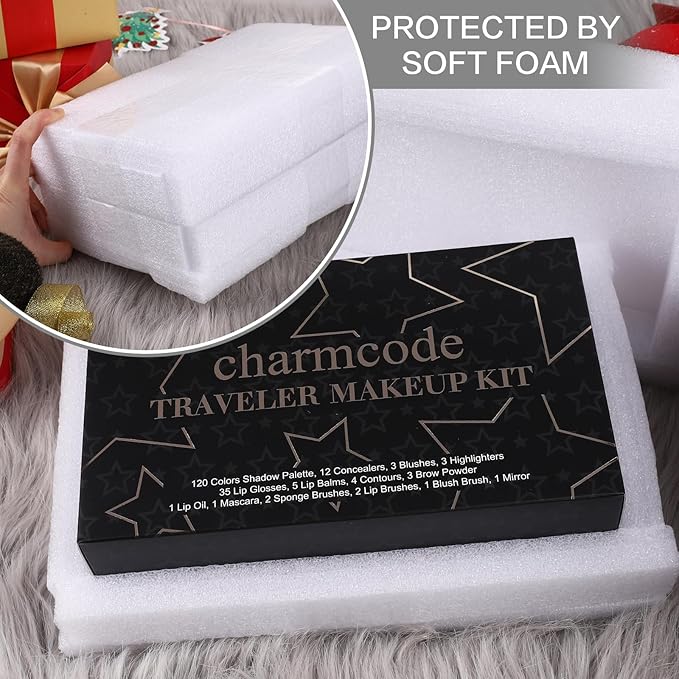 Professional All in One Makeup Kit for Women Full Kit,186 Colors Make Up Palette Valentine Gift Set, Including Eyeshadow,Lip Gloss,Concealer,Highlighter,Contour,Brow Powder,Mascara,Blush & Brush