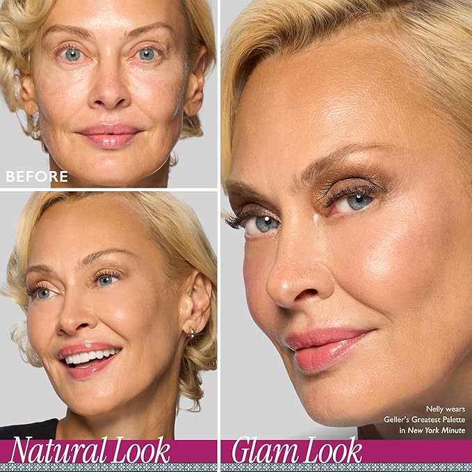 LAURA GELLER NEW YORK Gellers Greatest Kit - Baked Face & Eye Palette New York Minute + 4-in-1 Travel Makeup Brush