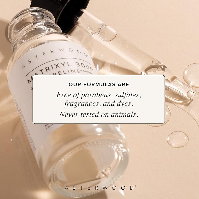 Asterwood Matrixyl 3000 + Argireline Serum for Face - Multi Peptide Serum with Hyaluronic Acid - Anti-Aging, Wrinkle Reducing, Collagen Boosting - Fragrance-Free - 1 Fl Oz (Pack of 2)