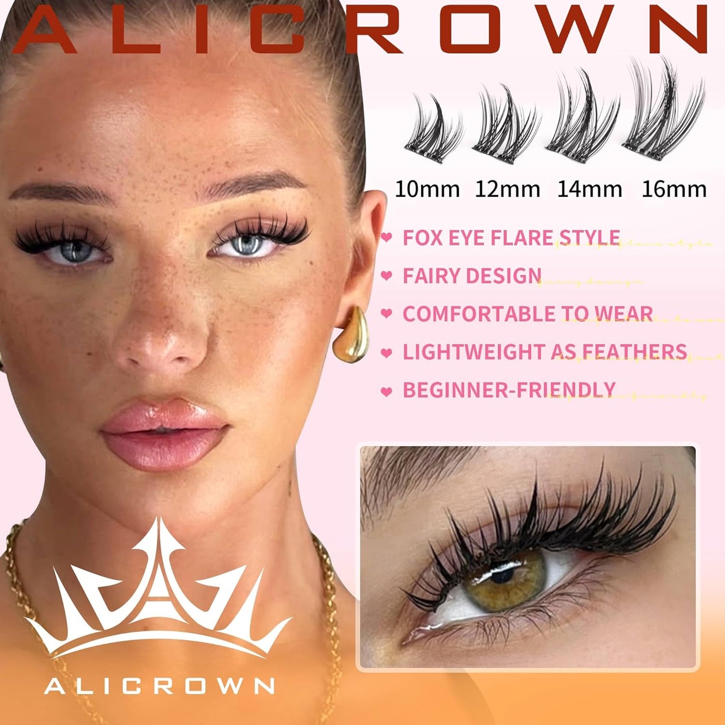 Self Adhesive Eyelashes No Glue Lash Clusters Manga Eyelash Extensions Self Adhesive Eyelash Clusters Wispy Individual Lashes Extensions Spiky Pre-glued Eyelashes 126Pcs