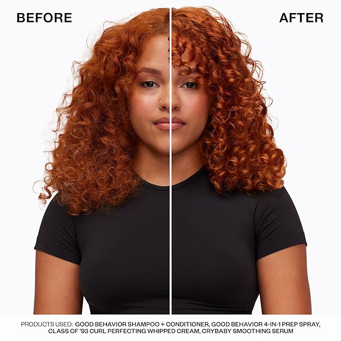 IGK GOOD BEHAVIOR 4-in-1 Prep Spray Travel | Leave In + Detangle + Heat Protectant | Vegan + Cruelty Free | 2 Oz