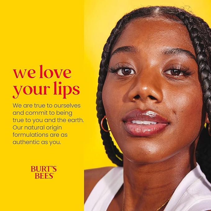Burt's Bees Lip Balm - Strawberry, Lip Moisturizer With Responsibly Sourced Beeswax, Tint-Free, Natural Origin Conditioning Treatment, 2 Tubes, 0.15 oz.