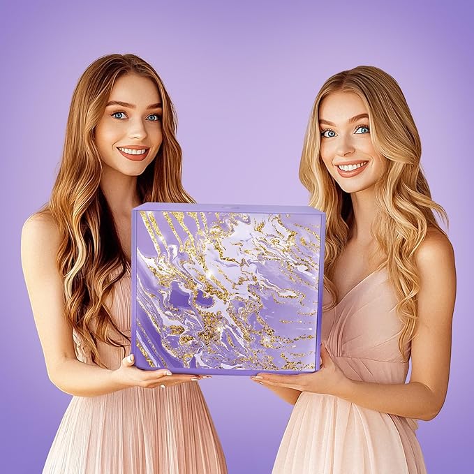 Birthday Gifts for Women, Valentines Day Gifts for Her, Wife, Girlfriend, Coworker, Grandma, Bestie, Romantic Purple Self Care Spa Relaxation Baskets Gift Set Idea for Her Anniversary