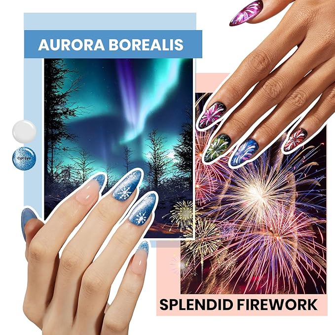 Beetles Gel Nail Polish Set 77 Pcs 60 Colors Cat Eye Gel Nail Kit Red Nude White Polish Nail Kit with Base Top Coat UV DIY Art Tool Home Gifts for Women World Travel