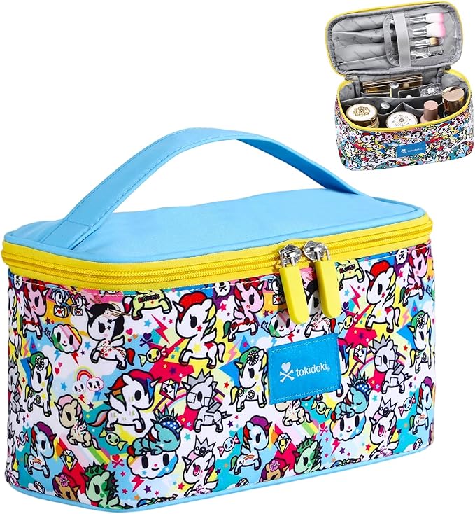 Tokidoki Official Licensed Travel Makeup Bags Toiletry Bags for Women Cosmetic Organizer Bag Large Capacity Travel Makeup Case Organizer