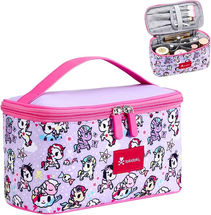 Tokidoki Official Licensed Travel Makeup Bags Toiletry Bags for Women Cosmetic Organizer Bag Large Capacity Travel Makeup Case Organizer