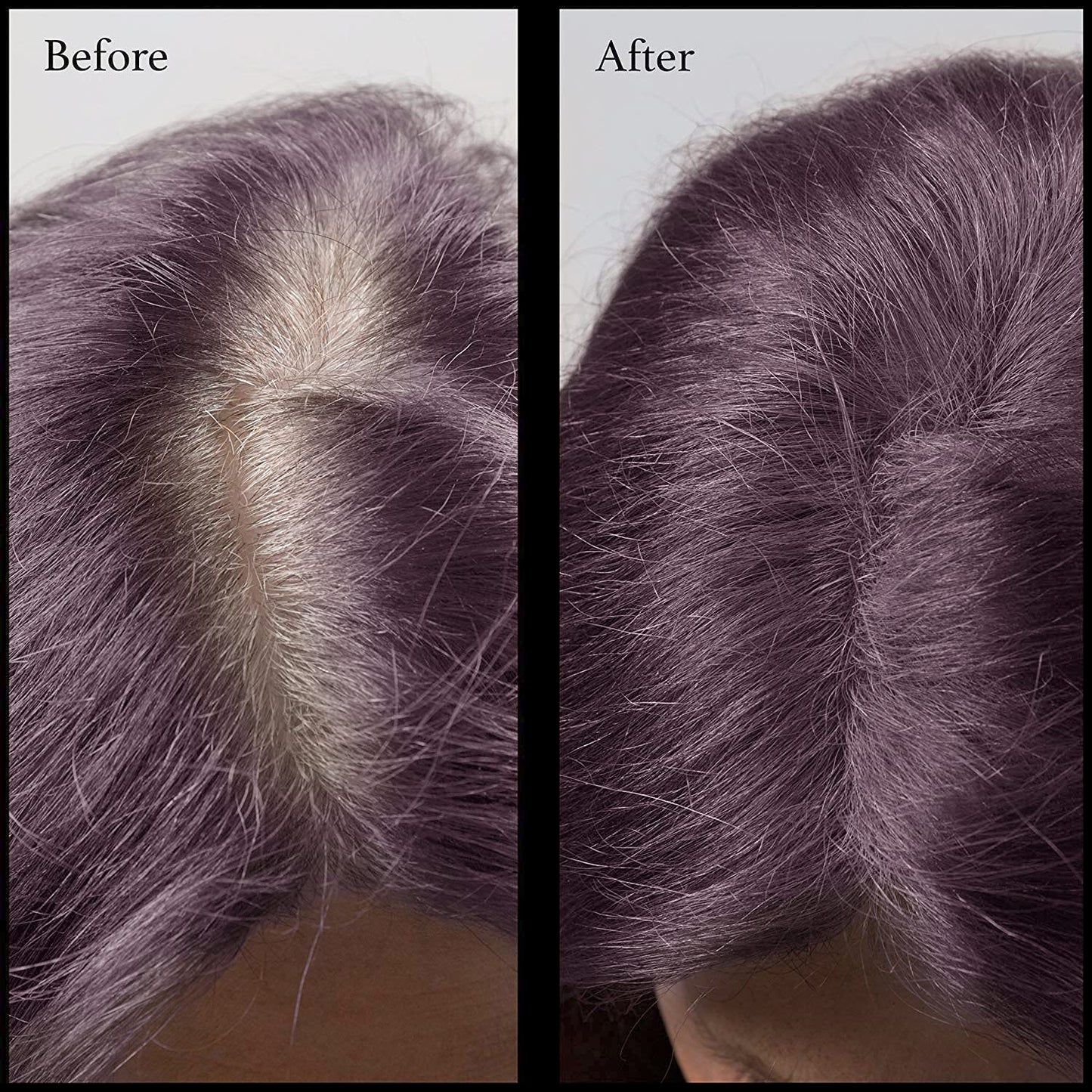 Root Concealer Touch Up Powder | All-Natural Crushed Minerals Without Brush | Fast and Easy Total Gray Hair Cover up For Black | Brown | Auburn and Blonde Hair .30 ounce (With Brush, Dark Red Violet)