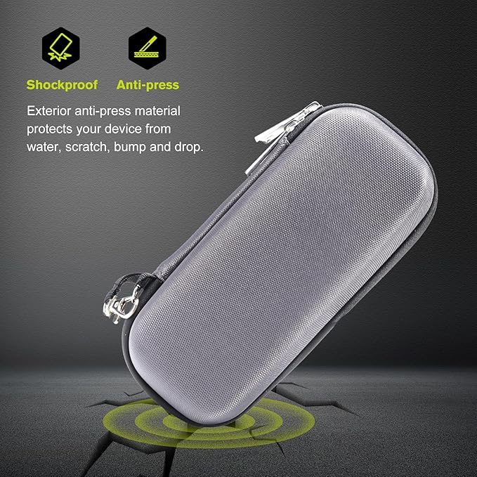 ProCase Hard Travel Carrying Case for Hybrid Electric Trimmer and Shaver, Portable Hybrid Razor Organizer Storage Bag Fit QP2630 QP2620 QP2530 QP2520 and Accessories -Carbon