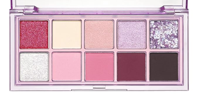 rom&nd Better Than Palette 102g (07 Berry Fuchsia Garden) | Eye Makeup Palette, Matte & Shimmer Eye Shadow, Sparkling Glittery, various 10 shades, Long Lasting, High Pigmented, Blendable, Warm Tones