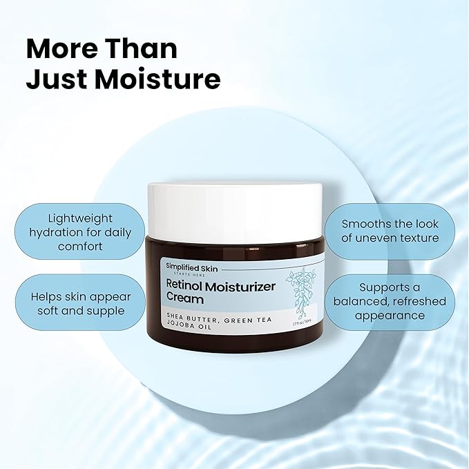 Retinol Cream for Face (3-Pack) – 2.5% Retinol Moisturizer for Fine Lines, Firming & Collagen Boost – Anti-Aging Night Wrinkle Cream with Hyaluronic Acid – 1.7 Oz