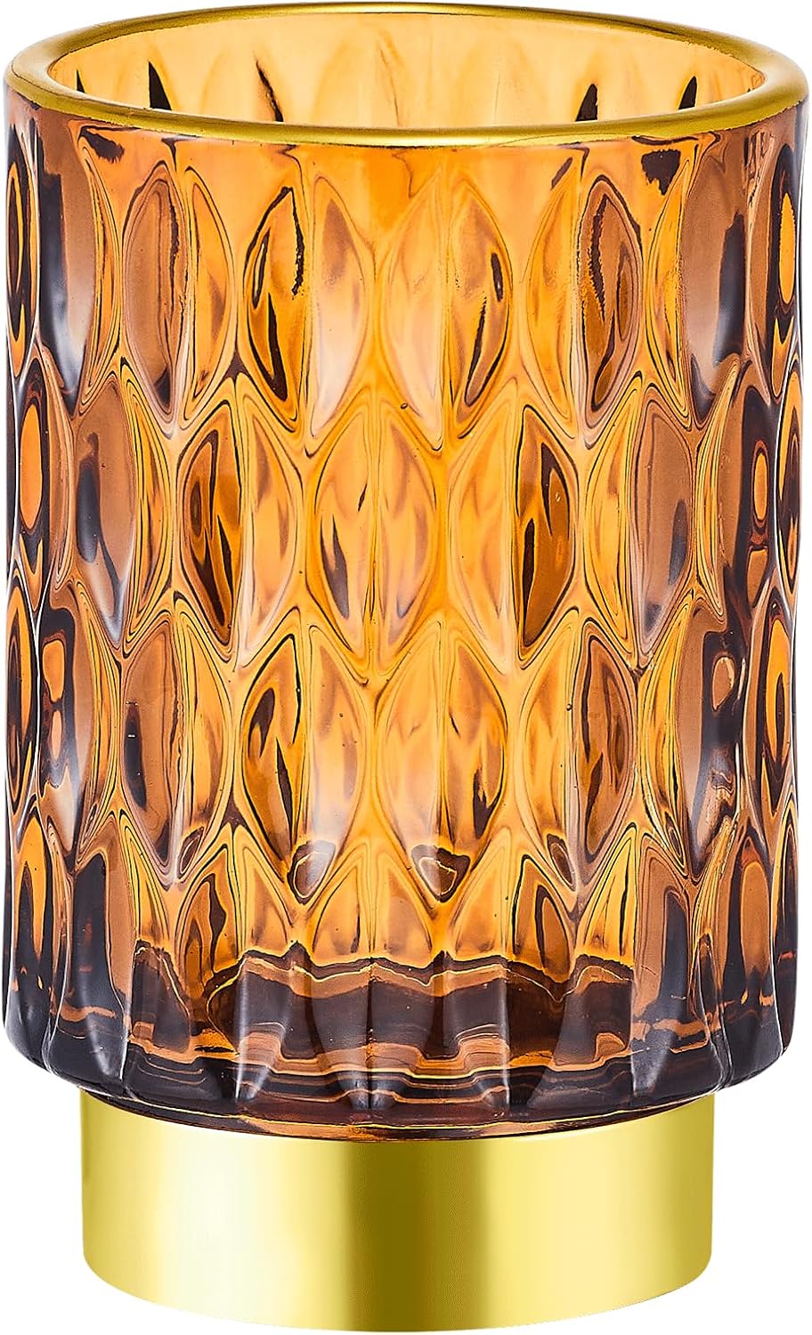 Makeup Brush Holder Organizer,Toothbrush Holders,Desk Pen Pencil Holder,Multifunctional Vintage Glass Brush Cup（A39-5-US）