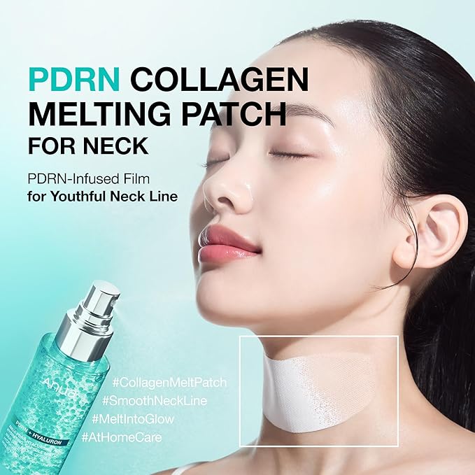 Anua PDRN Collagen Plumping & Firming Care Set, PDRN Salmon DNA Glow Serum Spray, Collagen Patch Neck & Facial Fine Line, Face Mist & Melting Duo for Perfect Home Care, Korean Skincare Set