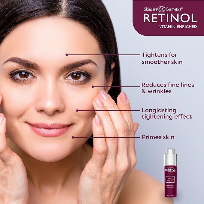 LIVAURA Retinol Super Face Lift - Visibly firms and tightens for a lifted, younger look. Infused with Retinol, Vitamins C & E, this firming blend is a beauty “quick-fix”