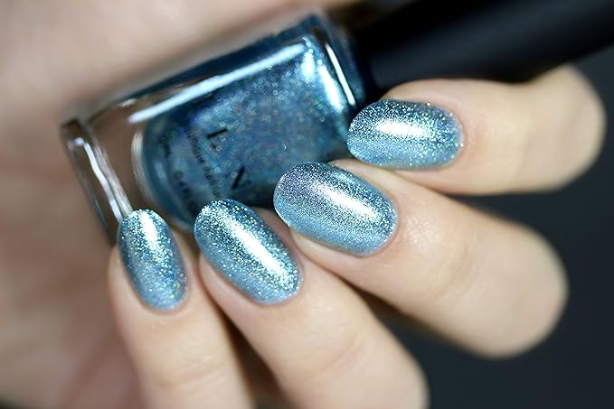ILNP New Day - Icy Blue Holographic Metallic Nail Polish