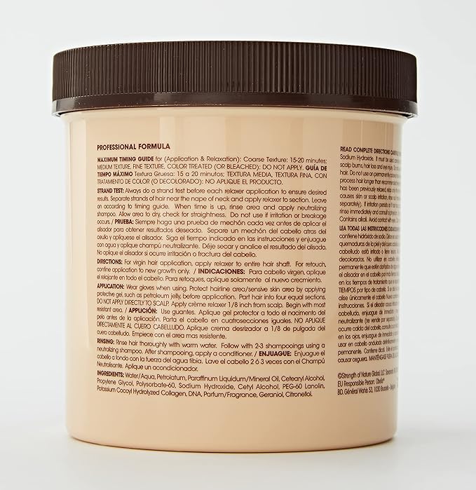 TCB No Base Creme Hair Relaxer with Protein and DNA Super 15.oz