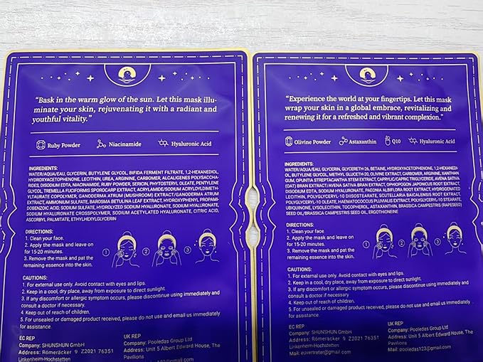 ZealSea Collagen Face Mask Skincare for Anti Aging, Hydrating Face Masks, Oat Peptide Face Mask for Wrinkles & Fine Lines, Beauty Sheet Mask, Self Care Gift for at Home Spa Party pack of 2