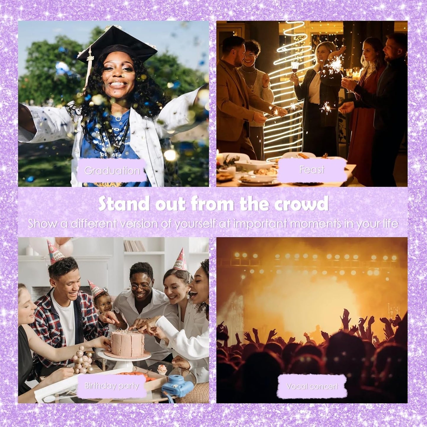 Yosca Body Glitter Spray, 30ML Loose Body Shimmer Powder Iridescent Hair Spray White Glitter Sparkle Highlighter Makeup Festival Concert Party Accessories for Rave Clothes Hair Face Nail Art