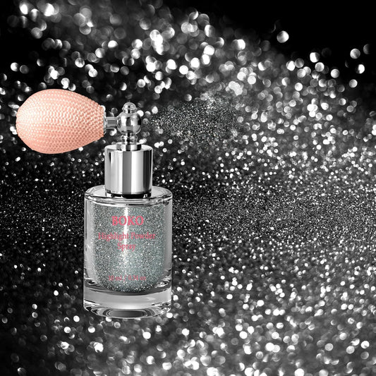 Boko Body Glitter Spray, Silver Glitter Spray for Sparkling Body Face Hair Nail Clothes, Hair Glitter Spray Body Shimmer Powder for Highlighter Makeup Festival Concert Party Rave Accessories