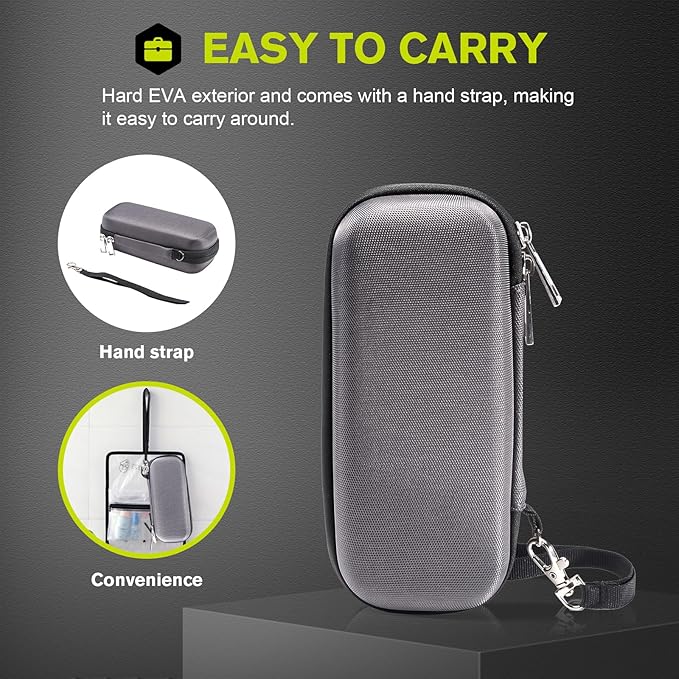 ProCase Hard Travel Carrying Case for Hybrid Electric Trimmer and Shaver, Portable Hybrid Razor Organizer Storage Bag Fit QP2630 QP2620 QP2530 QP2520 and Accessories -Carbon