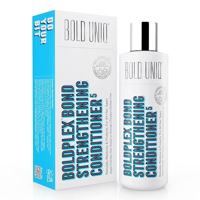 BoldPlex 5 Bond Strengthening Protein Conditioner for Dry Damaged hair - Hydrating Formula for Curly, Dry, Colored, Frizzy, Broken or Bleached Hair Types. Cruelty-free & Vegan