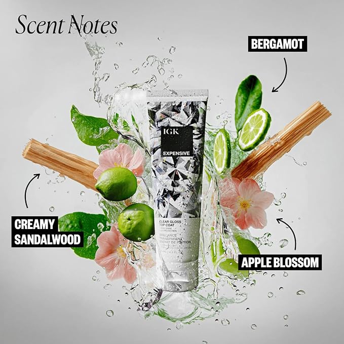 IGK Expensive Amla Oil High Shine Gloss Treatment | Strengthens, Softens & Enhances Shine | UV Protection + Color Safe | Vegan & Cruelty Free | 1.7 oz