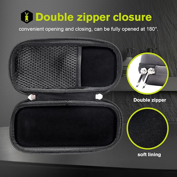 ProCase Hard Travel Carrying Case for Hybrid Electric Trimmer and Shaver, Portable Hybrid Razor Organizer Storage Bag Fit QP2630 QP2620 QP2530 QP2520 and Accessories -Carbon