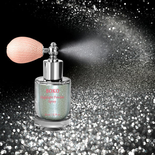 Boko Body Glitter Spray, Glitter Spray for Sparkling Body Face Hair Nail Clothes, Hair Glitter Spray Body Shimmer Powder for Highlighter Makeup Festival Party Concert Rave Accessories