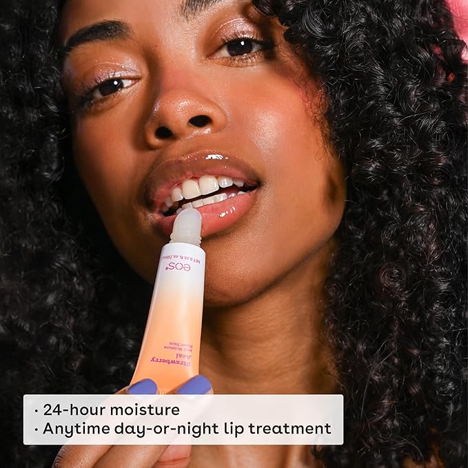 eos 24H Moisture Super Balm - Marshmallow Fluff, Lip mask, Moisturizing, Lip Treatment, Limited-Edition Skincare, 0.35 fl oz (Pack of 2)