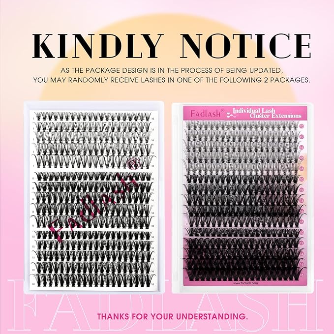 Individual Lashes 300pcs 20D+40D+50D Mixed Lash Clusters C Curl Cluster Lashes Natural Look Lash Clusters Extensions Cluster Lashes DIY Eyelash Extension Supplies (20D/40D/50D-0.07C, 10-18mm)