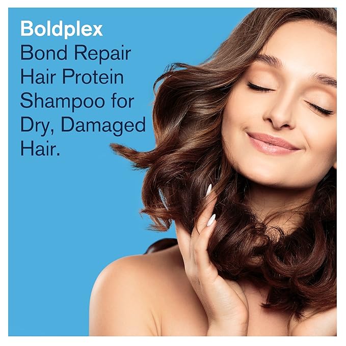 BoldPlex 4 Bond Strengthening Protein Shampoo for Dry Damaged hair - Hydrating Formula for Curly, Dry, Colored, Frizzy, Broken or Bleached Hair Types. Cruelty-free & Vegan