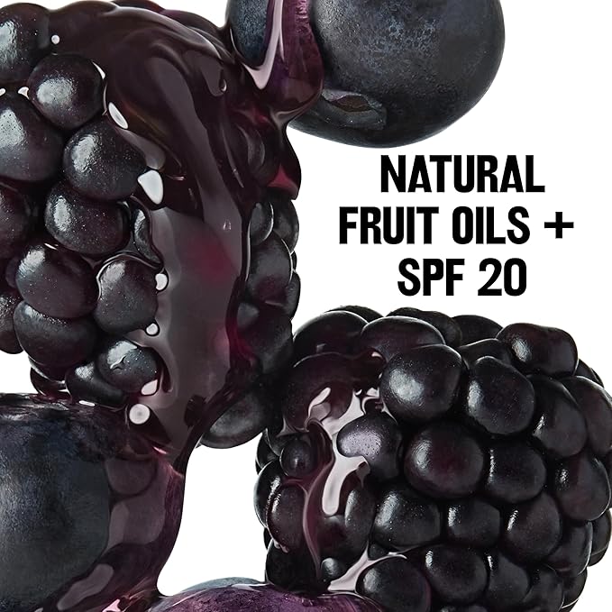 Revlon Kiss Tinted Lip Balm with SPF 20, Hydrating, Flavored, Infused with Natural Fruit Oils, 035 Berry Burst, 0.09 oz