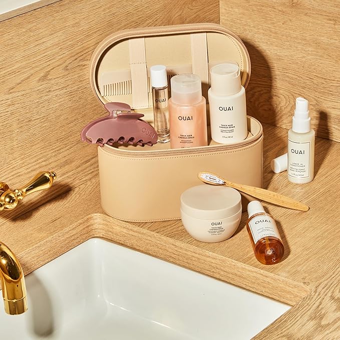 OUAI Medium Shampoo Travel Size - Hydrating Shampoo with Coconut Oil, Babassu, Kumquat Extract & Keratin - Strengthens, Nourishes & Adds Shine - Paraben & Sulfate Free Hair Care Products (3 Oz)