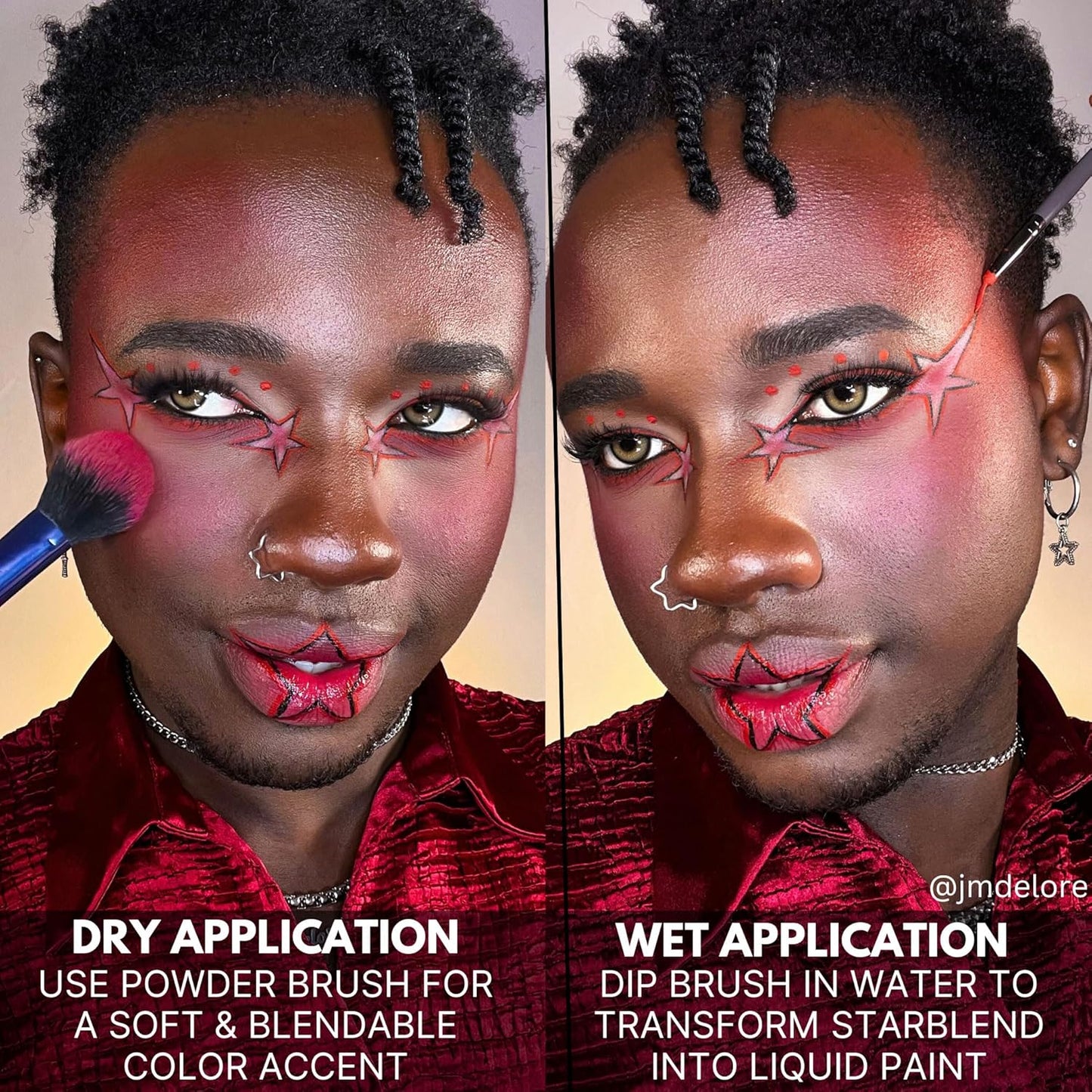 Mehron Makeup StarBlend Cake Makeup | Wet/Dry Pressed Powder | Powder Foundation | Yellow Face Paint & Body Paint 2 oz (56g)