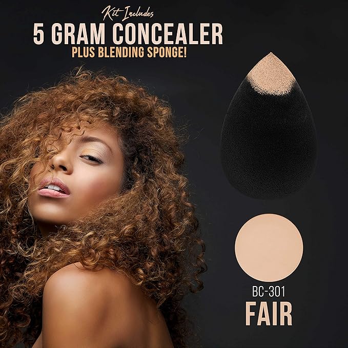 Belloccio Professional Beauty Airbrush Cosmetic Makeup System with 4 Fair Shades of Foundation in 1/4 Ounce Bottles - Kit Includes Blush, Bronzer and Highlighters